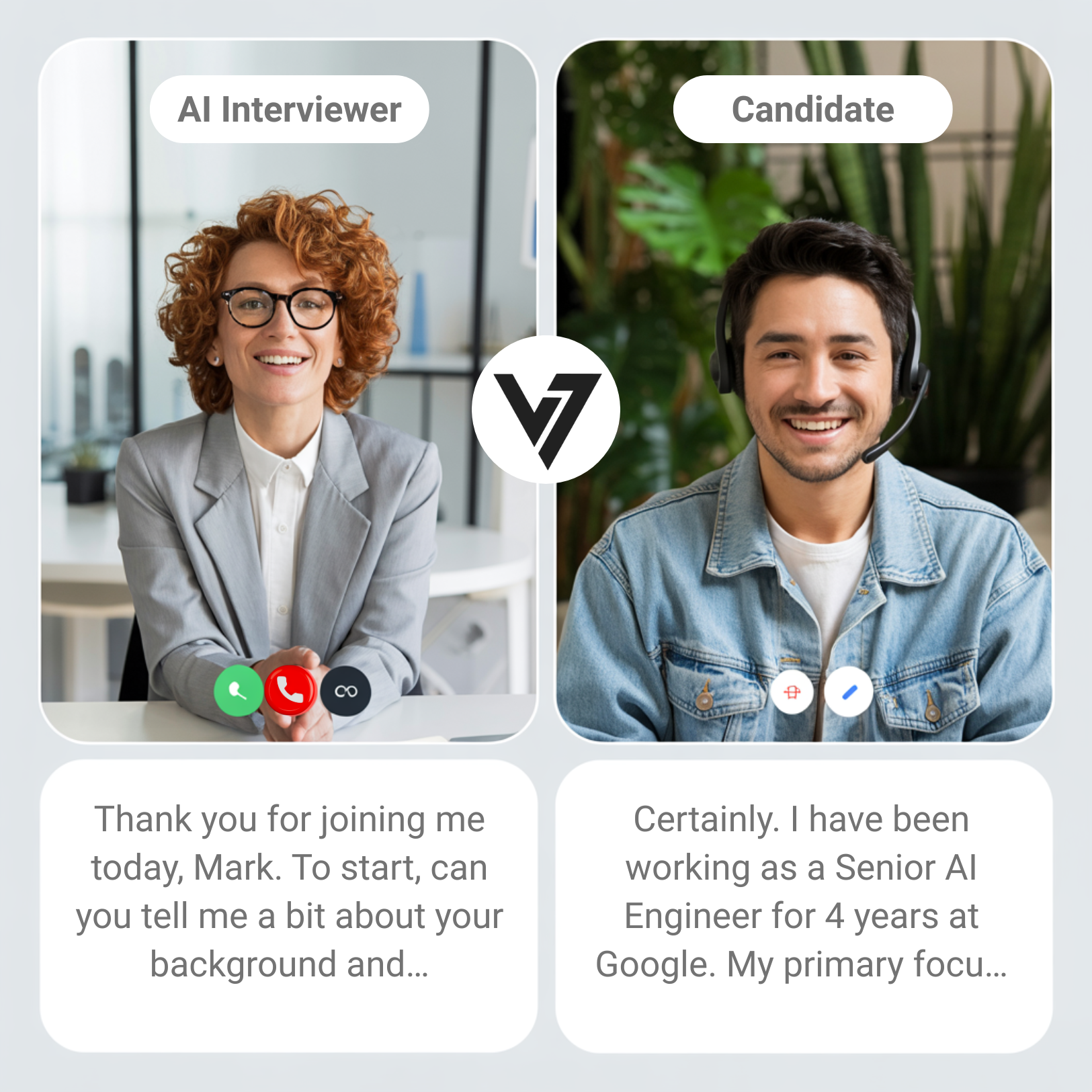Run natural, human-like interviews — with AI.