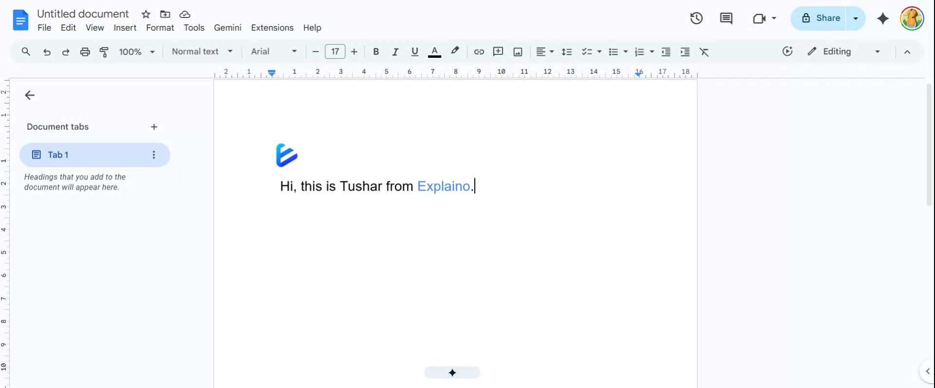 Step 1: To apply strikethrough, first select the text you wish to format.